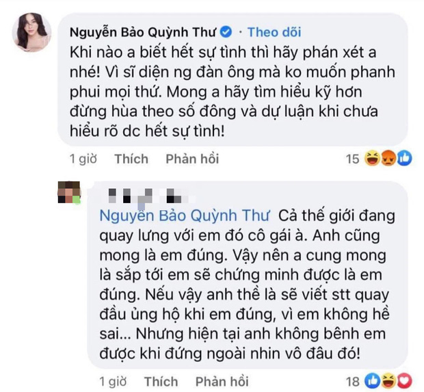 Quỳnh Thư tỏ thái độ bất chấp trong lùm xùm tình cảm với chồng Diệp Lâm Anh - Ảnh 4. Quỳnh Thư tỏ thái độ bất chấp trong lùm xùm tình cảm với chồng Diệp Lâm Anh - Ảnh 4.