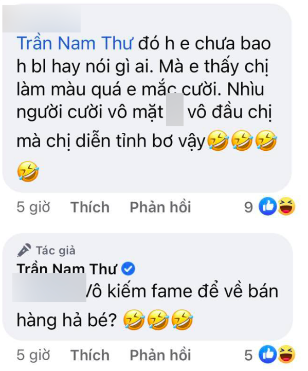 Nam Thư bị netizen vào thẳng Facebook mắng làm màu, nịnh nọt Hoài Linh, lập tức có pha đáp trả cực gắt - Ảnh 4. Nam Thư bị netizen vào thẳng Facebook mắng làm màu, nịnh nọt Hoài Linh, lập tức có pha đáp trả cực gắt - Ảnh 4.