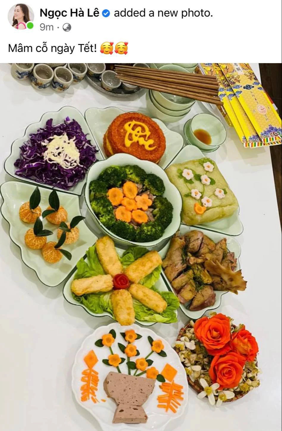 Bữa cơm ngày cuối năm của sao Việt: - Ảnh 9. Bữa cơm ngày cuối năm của sao Việt: - Ảnh 9.
