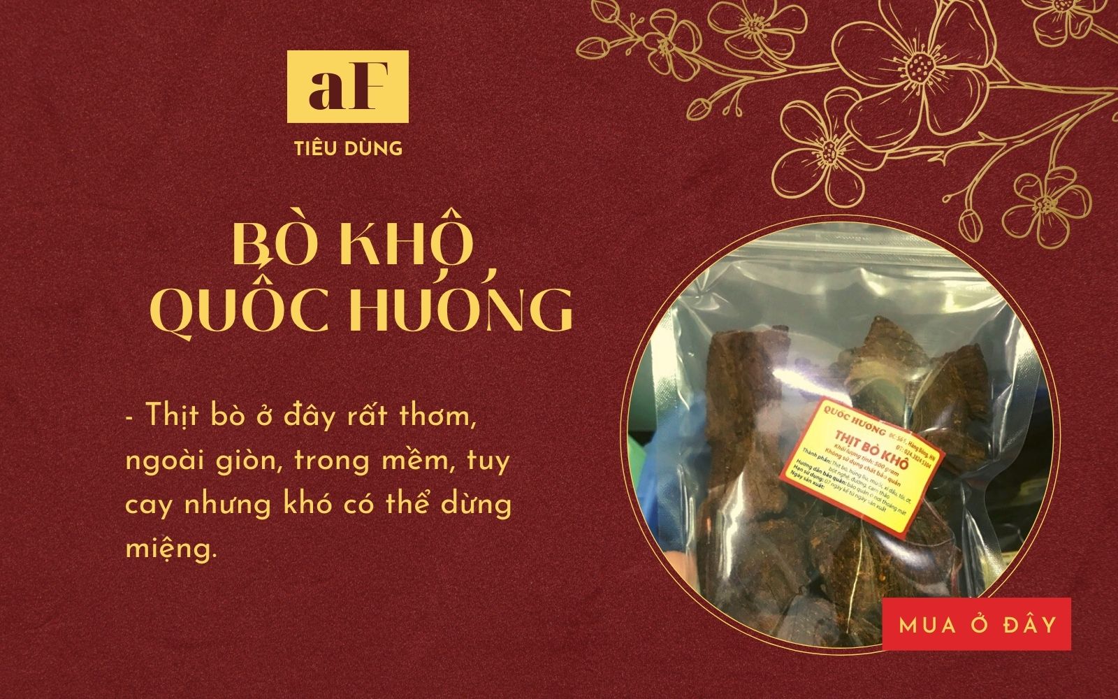 7 địa chỉ mua thịt bò khô ngon tại Hà Nội và Sài Gòn mua đãi khách Tết ai cũng tấm tắc khen - Ảnh 1.