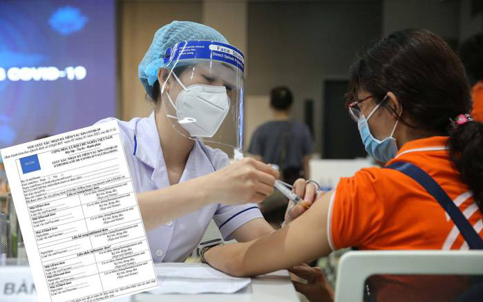 Mới: Bộ Y tế ban hành mẫu giấy xác nhận đã tiêm vắc xin COVID-19 gồm 7 mũi