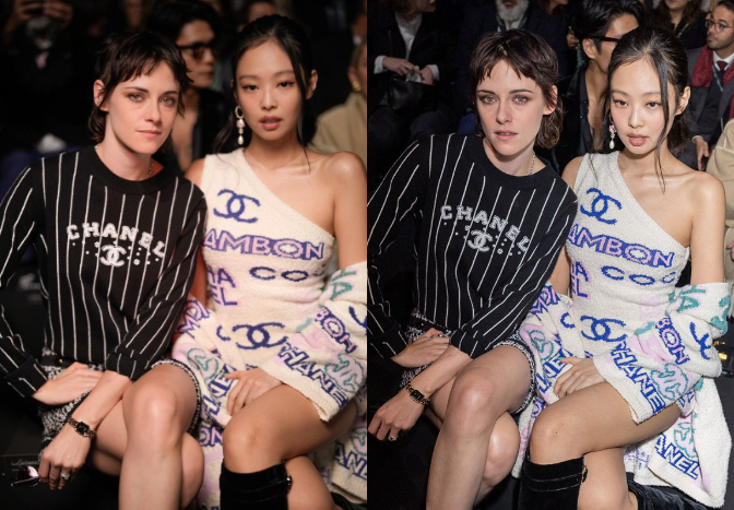 Sao Hàn đọ sắc bên sao Hollywood tại Fashion Week: Jennie không kém cạnh Kristen Stewart và con gái Johnny Depp - Ảnh 1.
