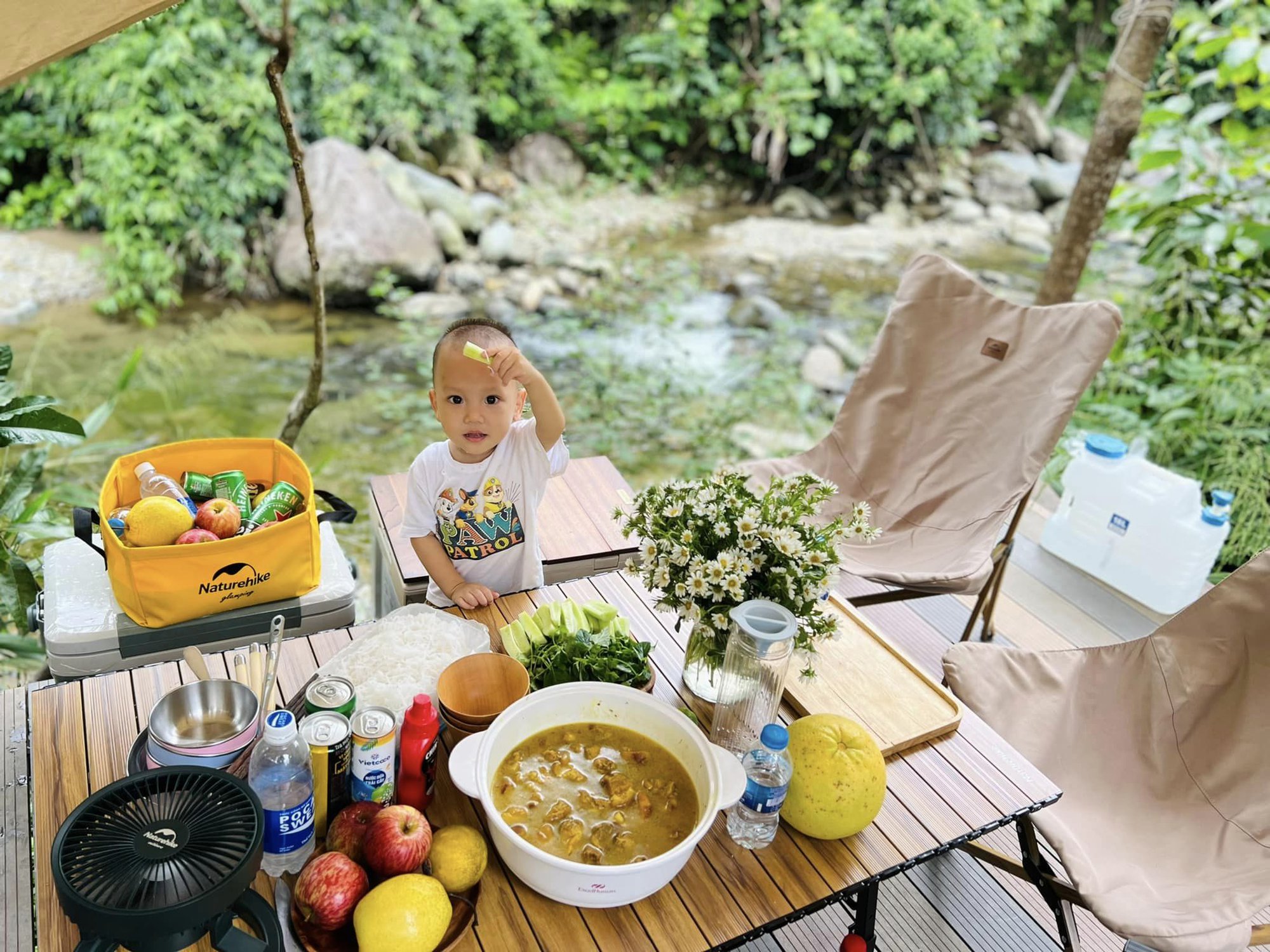 Kinh nghiệm đi camping qua đêm của gia đình Hà Nội - Ảnh 5.