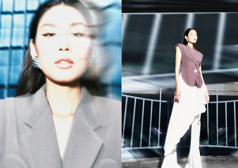 Á hậu Thảo Nhi Lê cùng NTK Cường Đàm xuất hiện ấn tượng trên Vogue Singapore - Ảnh 2.