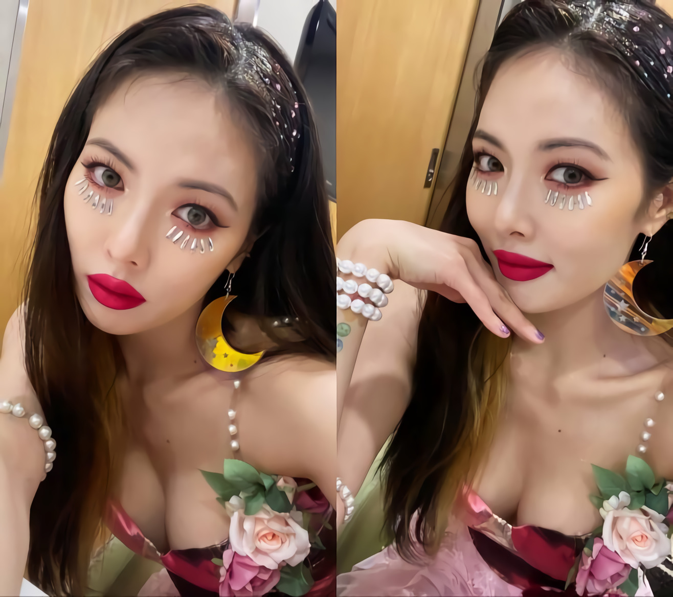 Sao Hàn mê mệt kiểu makeup đính đá: Jennie tối giản vẫn xinh, Nayeon ngọt ngào muốn xỉu - Ảnh 1.