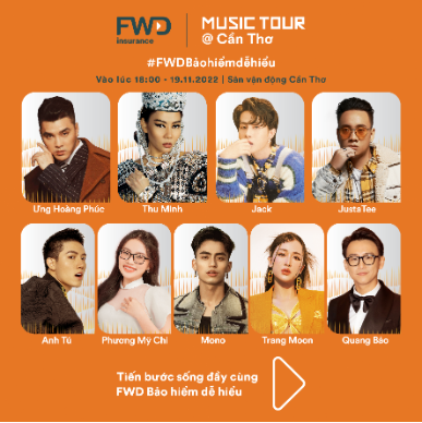 Lễ hội âm nhạc FWD Music Tour lần đầu hạ cánh tại Cần Thơ - Ảnh 1.