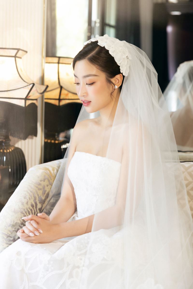 Những hình ảnh đầu tiên của Đỗ Mỹ Linh với chiếc váy cưới xinh đẹp ...