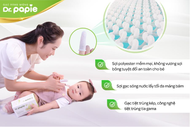 Gạc tiêu chuẩn 5 sao - bước tiến khoa học cho gạc tẩm ẩm cho bé - Ảnh 2.