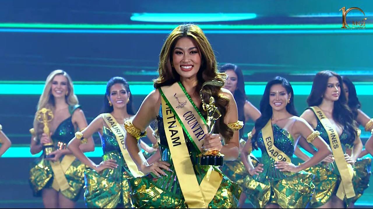 Toàn cảnh Chung kết Miss Grand International 2022: Đoàn Thiên Ân dừng chân đáng tiếc, vương miện chính thức thuộc về người đẹp Brazil - Ảnh 3.