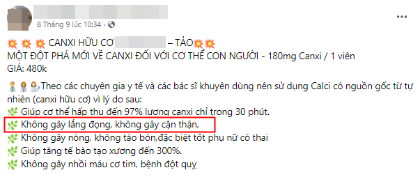 BS cảnh báo sự thật về lời quảng cáo &quot;canxi hữu cơ không gây sỏi thận&quot; và 9 lưu ý khi uống canxi để không gây hại sức khỏe - Ảnh 2.