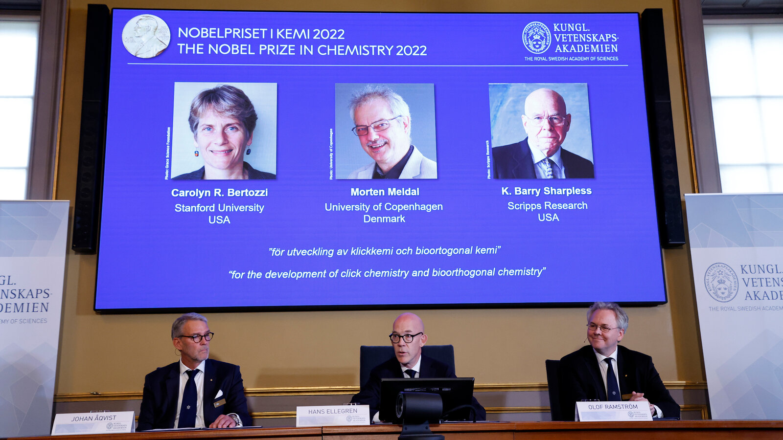 Nhà khoa học nữ duy nhất đoạt giải Nobel Hóa học 2022 - Ảnh 1.