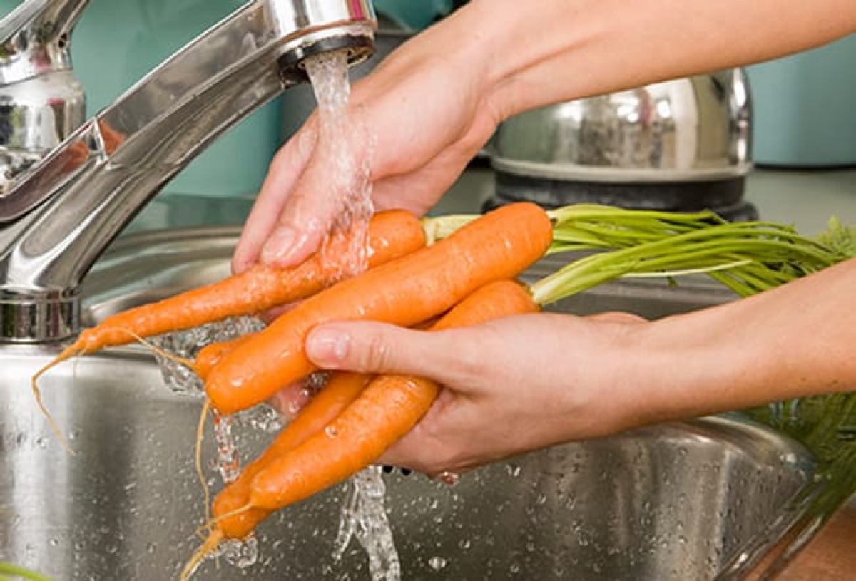 Морковь в стиральной машине. Washing Vegetables. Wash Fruits and Vegetables.