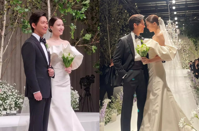3 bộ váy cưới giấu bụng bầu của Park Shin Hye | Tin tức Online