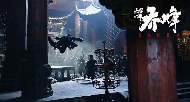 Chân Tử Đan trên phim trường 'Thiên Long Bát Bộ 2022' - Ảnh 2.