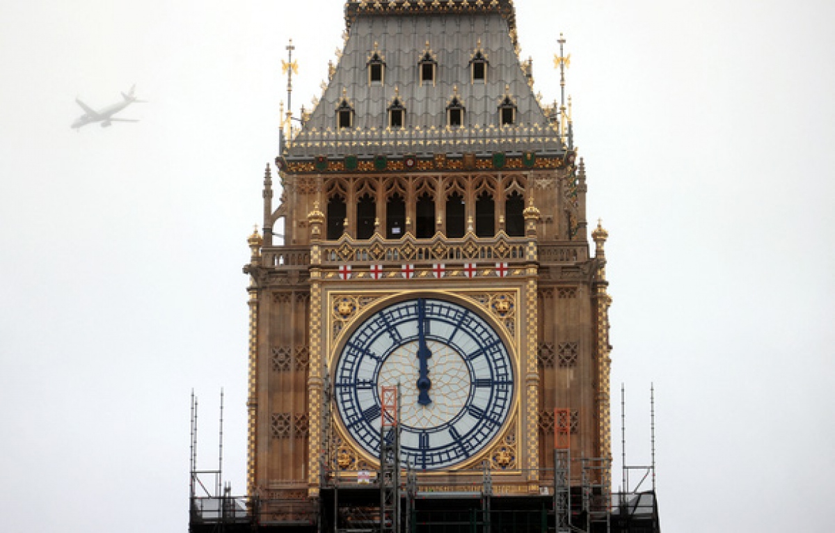 Đồng hồ Big Ben hoạt động trở lại sau 5 năm - Ảnh 1.