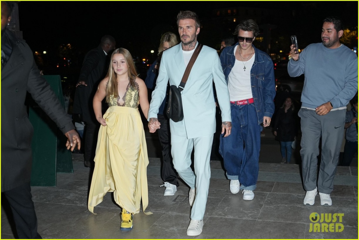 Vợ chồng David Beckham - Victoria nắm tay tình cảm đi dự tiệc ở Pháp - Ảnh 8.