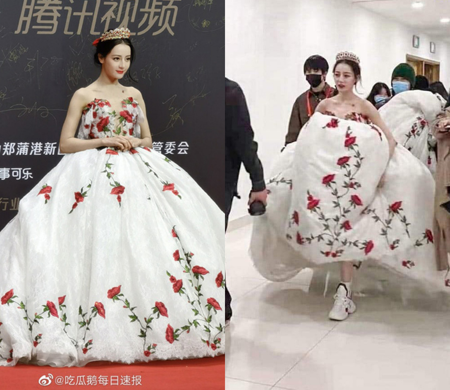 Bông hậu Hoàn vũ bị 'gạch đá' vì mặc đầm dạ hội mà đi sneakers: Netizen có đang quá lời? - Ảnh 4.