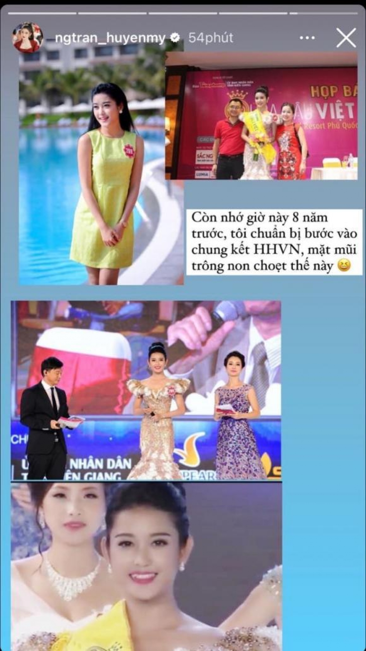 Huyền My bồi hồi nhớ lại thời điểm đi thi Hoa hậu Việt Nam 8 năm trước - Ảnh 1.