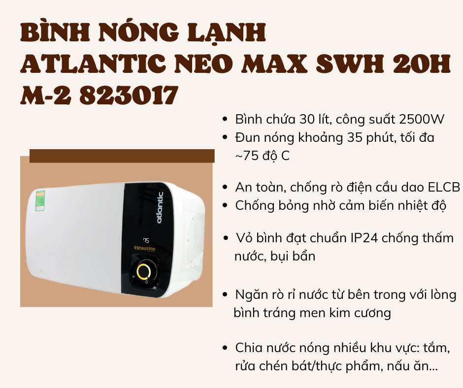 Loạt bình nóng lạnh giá dưới 5 triệu đồng chất lượng tốt lại tiết kiệm điện năng mà bạn có thể tham khảo - Ảnh 2.