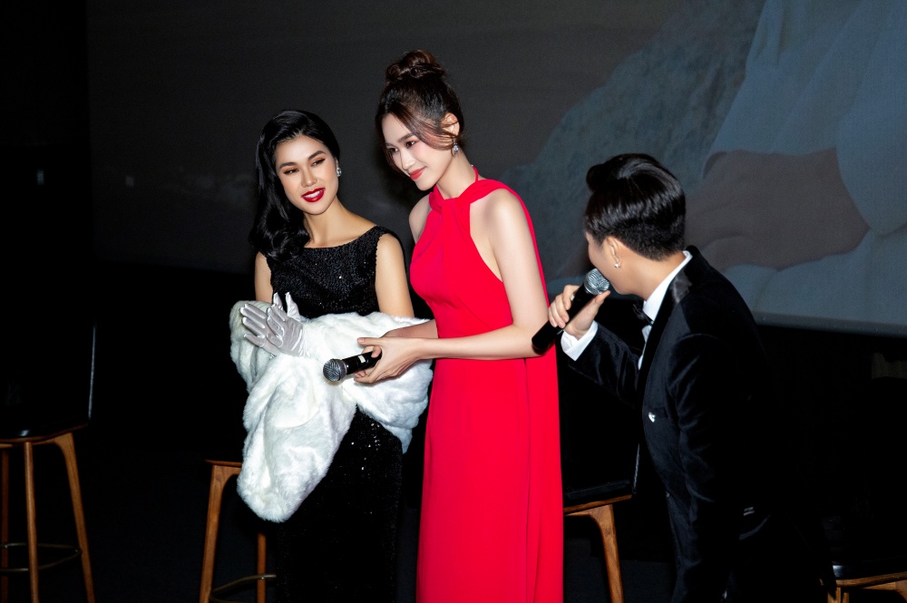 Hoa hậu Đỗ Thị Hà xuất hiện tươi tắn, ủng hộ cô họ ra MV - Ảnh 4.