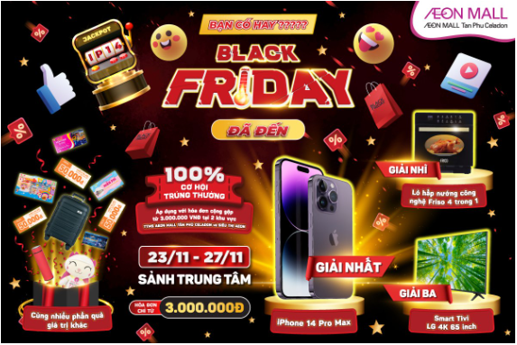 Black Friday - cơn sốt sale siêu đã đổ bộ AEON MALL Tân Phú - Ảnh 3.