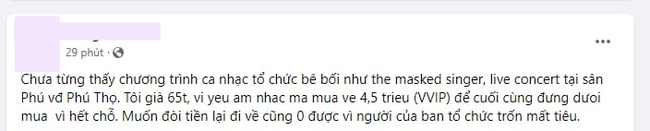 Nhiều khán giả bức xúc vì concert The Masked Singer không có ghế ngồi dù mua vé hàng triệu đồng - Ảnh 4.