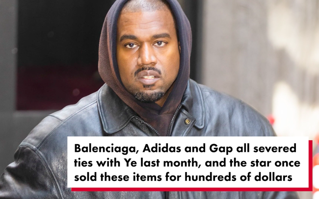 Kanye West bán các thiết kế của Balenciaga, adidas và GAP với giá bèo bọt - Ảnh 1.