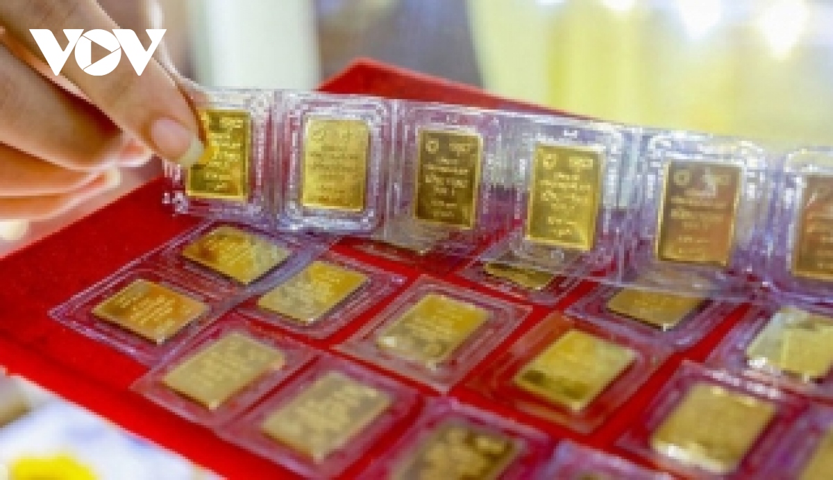 Giá vàng trong nước đi ngang khi giá thế giới giảm nhanh - Ảnh 1.