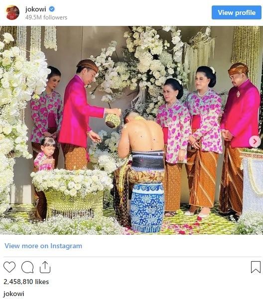 Tổng thống Indonesia nhận triệu like cho bức ảnh cưới con trai - Ảnh 1.