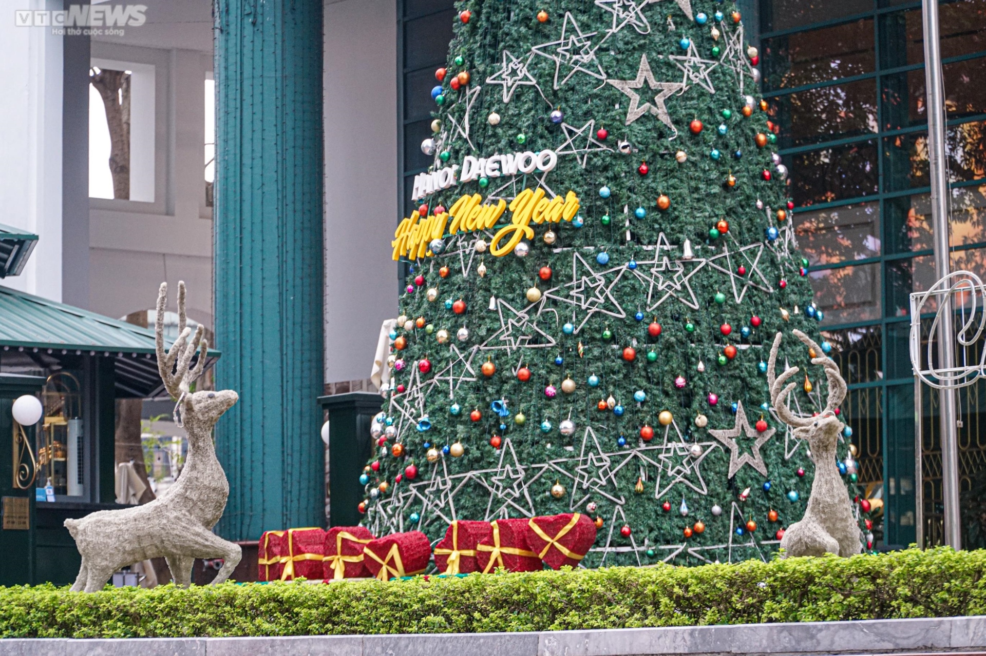 Những cây thông Noel khổng lồ rực rỡ đón Giáng sinh - Ảnh 10.