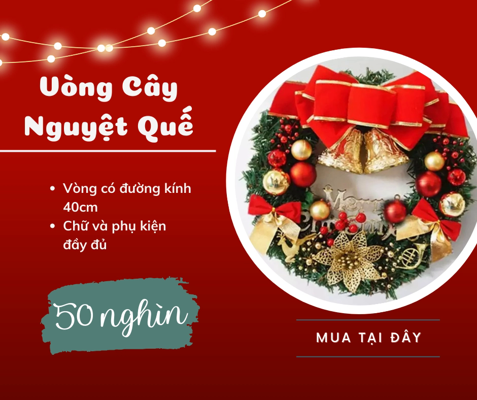 5 sản phẩm trang trí giá từ 50 nghìn mà &quot;thổi hồn&quot; cho không gian sống nhà bạn dịp Giáng sinh  - Ảnh 3.