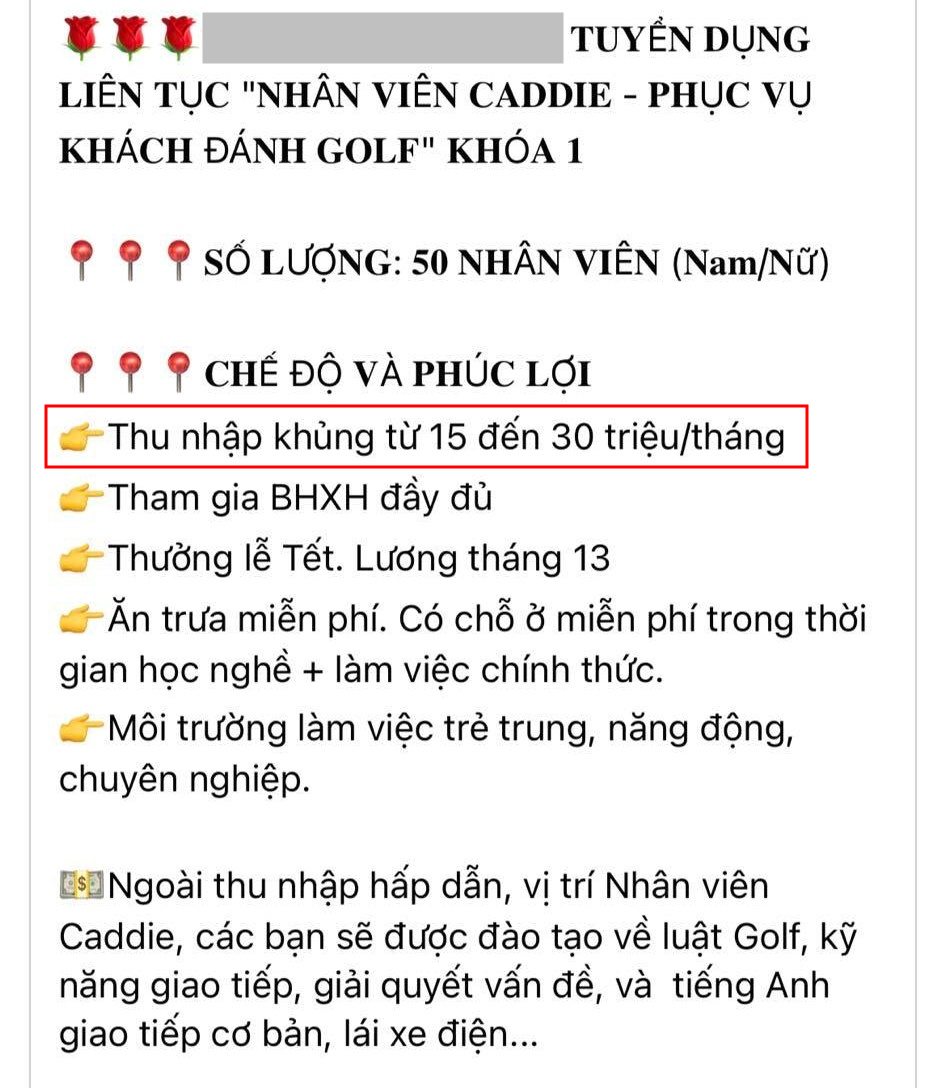 Caddy sân golf: Được làm việc với người ưu tú, lương cao nhưng nhiều áp lực - Ảnh 3.