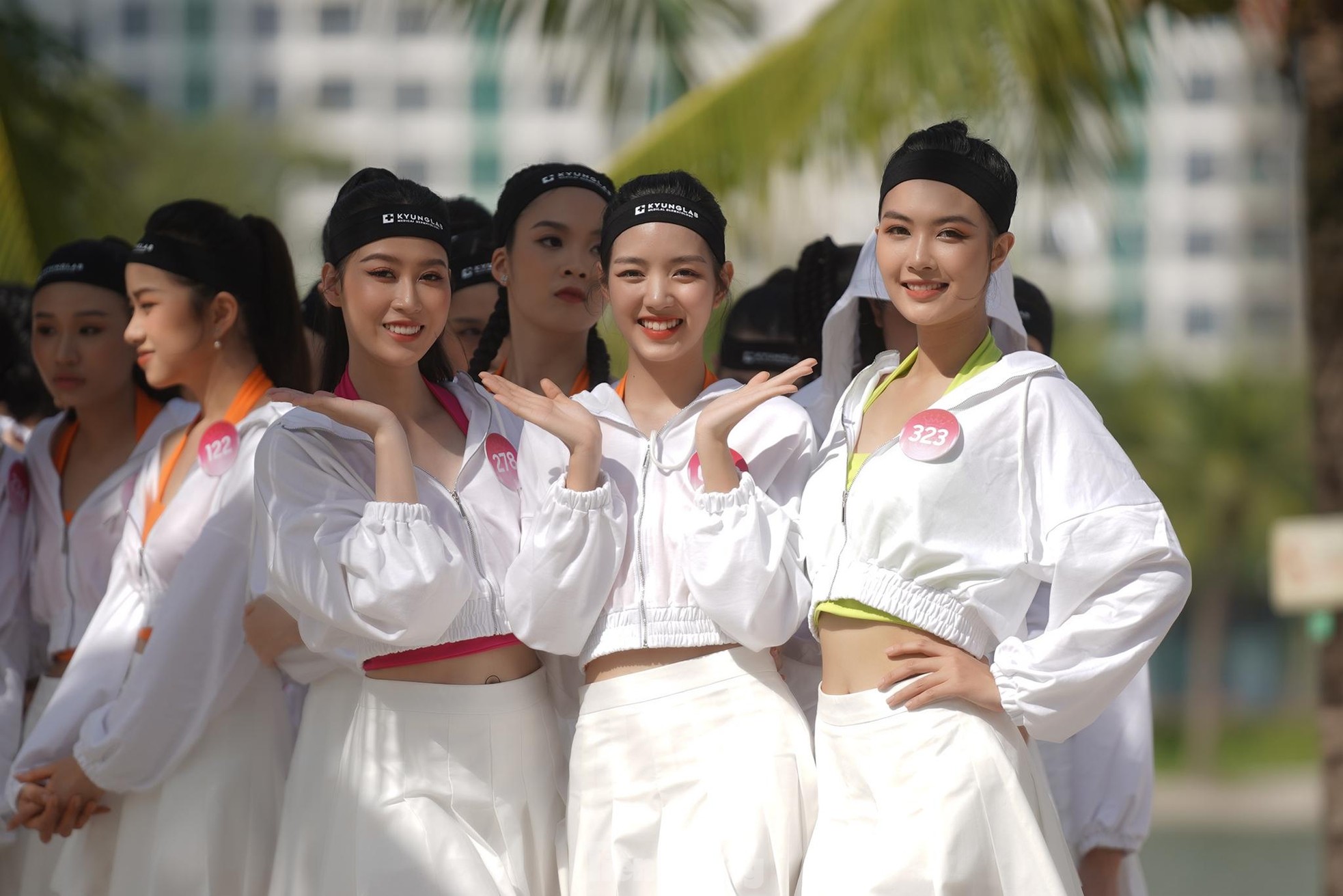 Nhan sắc cận của thí sinh Hoa hậu Việt Nam trong ngày thi Người đẹp Thể thao - Ảnh 15.