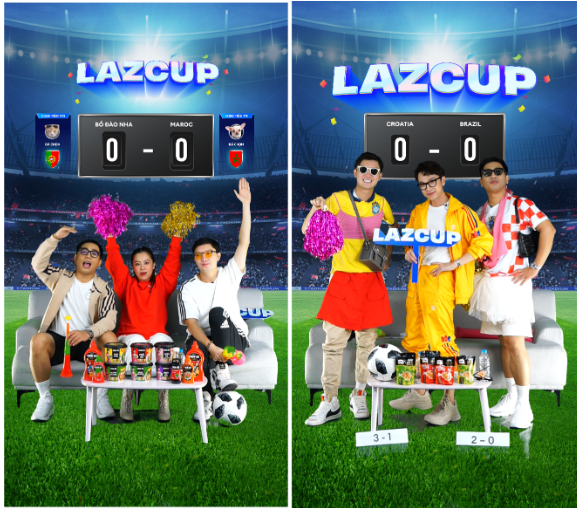 Lazada th&ecirc;m t&iacute;nh giải tr&iacute; cho WorldCup 2022 c&ugrave;ng LazCup - Ảnh 1.