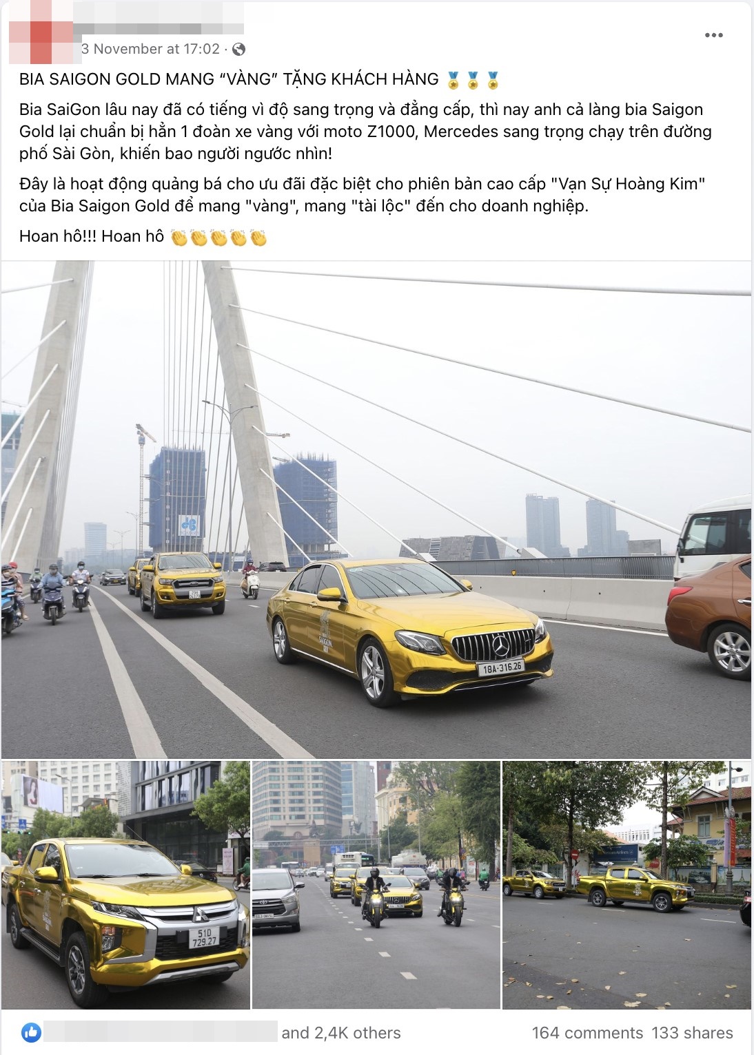 Cộng đồng mạng tò mò hoạt động quảng bá chương trình ưu đãi với loạt xe chở vàng - Ảnh 6.