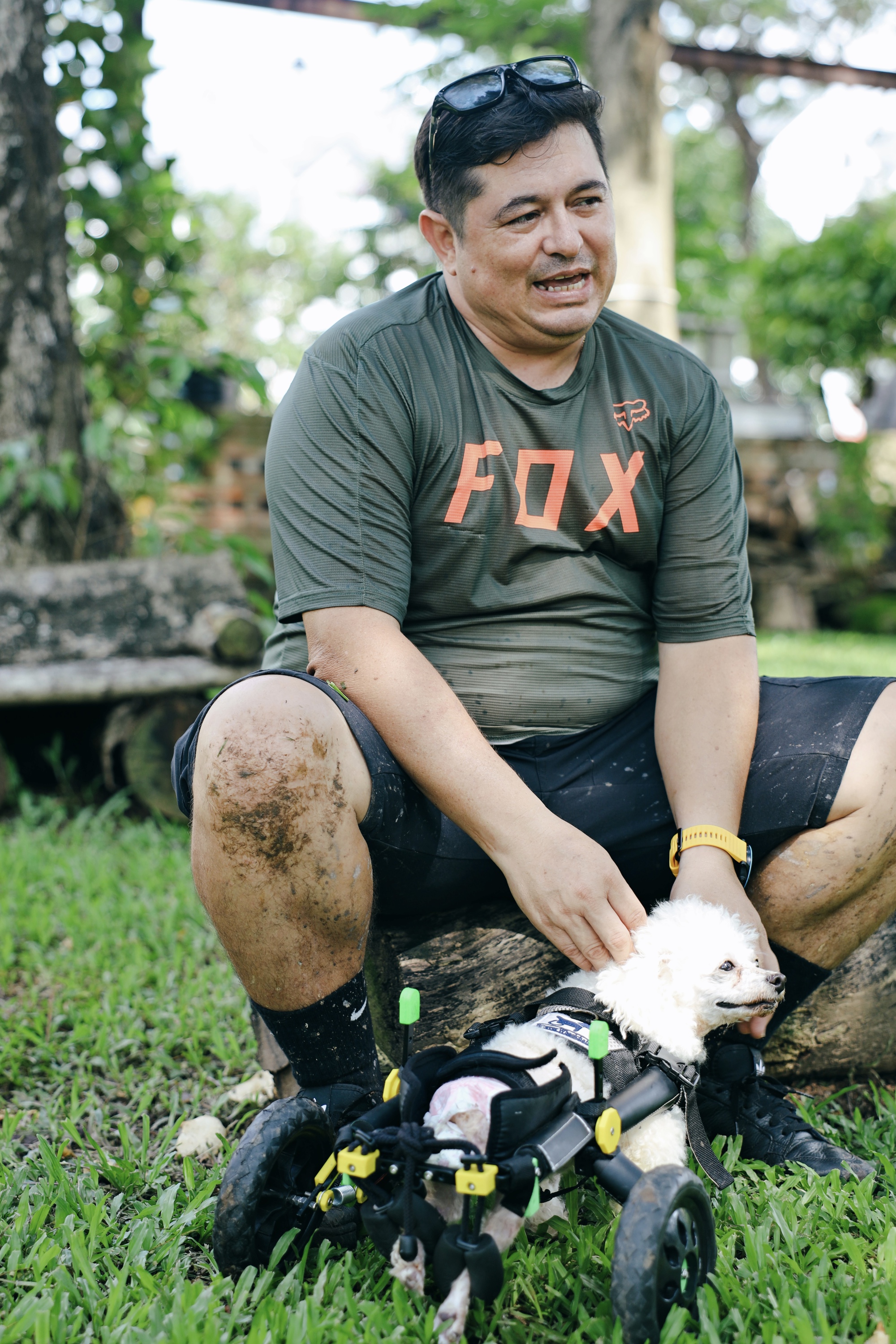 A foreign man makes wheelchairs for cats and dogs in Vietnam - Photo 1.