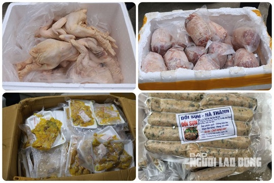 RÙNG MÌNH: Hơn 6 tấn thịt gà, giò heo... thối chở từ TP Hà Nội vào TP HCM tiêu thụ - Ảnh 2.