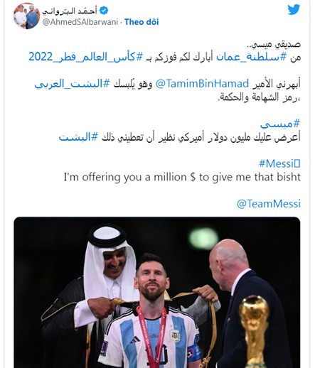 Messi nhận được đề nghị triệu đô cho tấm ‘long bào’ mặc trong lễ đăng quang - Ảnh 2.