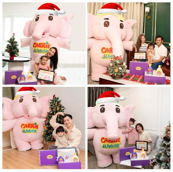 Nhìn lại loạt khoảnh khắc đáng yêu của các thiên thần nhí khi nhận quà Giáng sinh từ Santa Voi Hồng - Ảnh 4. Nhìn lại loạt khoảnh khắc đáng yêu của các thiên thần nhí khi nhận quà Giáng sinh từ Santa Voi Hồng - Ảnh 4.