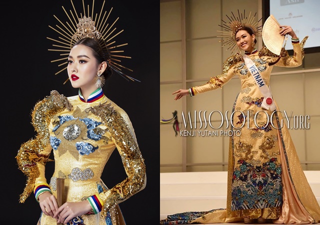 Nhìn lại Trang phục dân tộc mà các đại diện Việt Nam từng mang đến Miss International  - Ảnh 3.