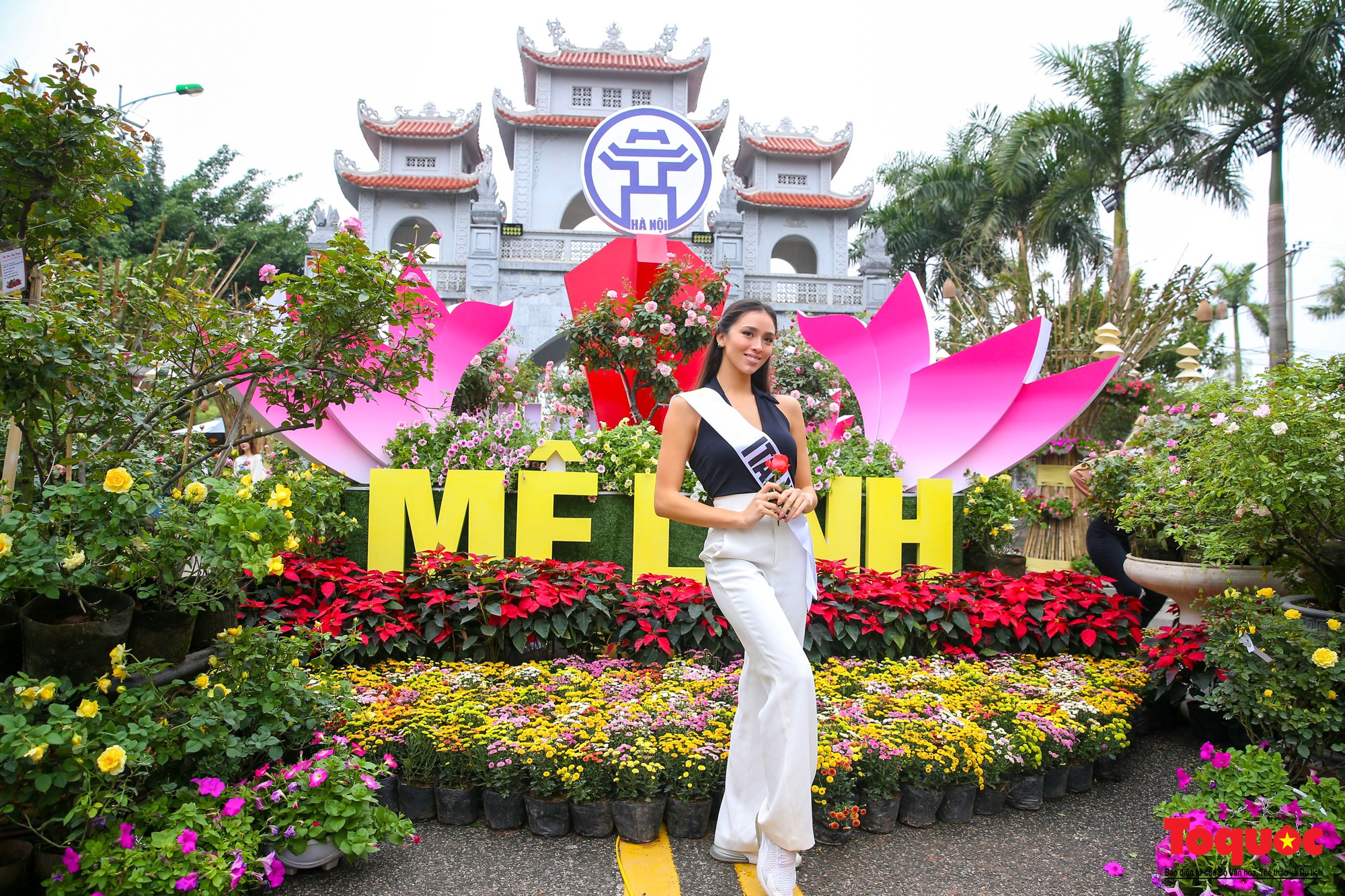 Dàn mỹ nhân Hoa hậu Du lịch thế giới khoe sắc cùng Lễ hội hoa Mê Linh - Ảnh 6.