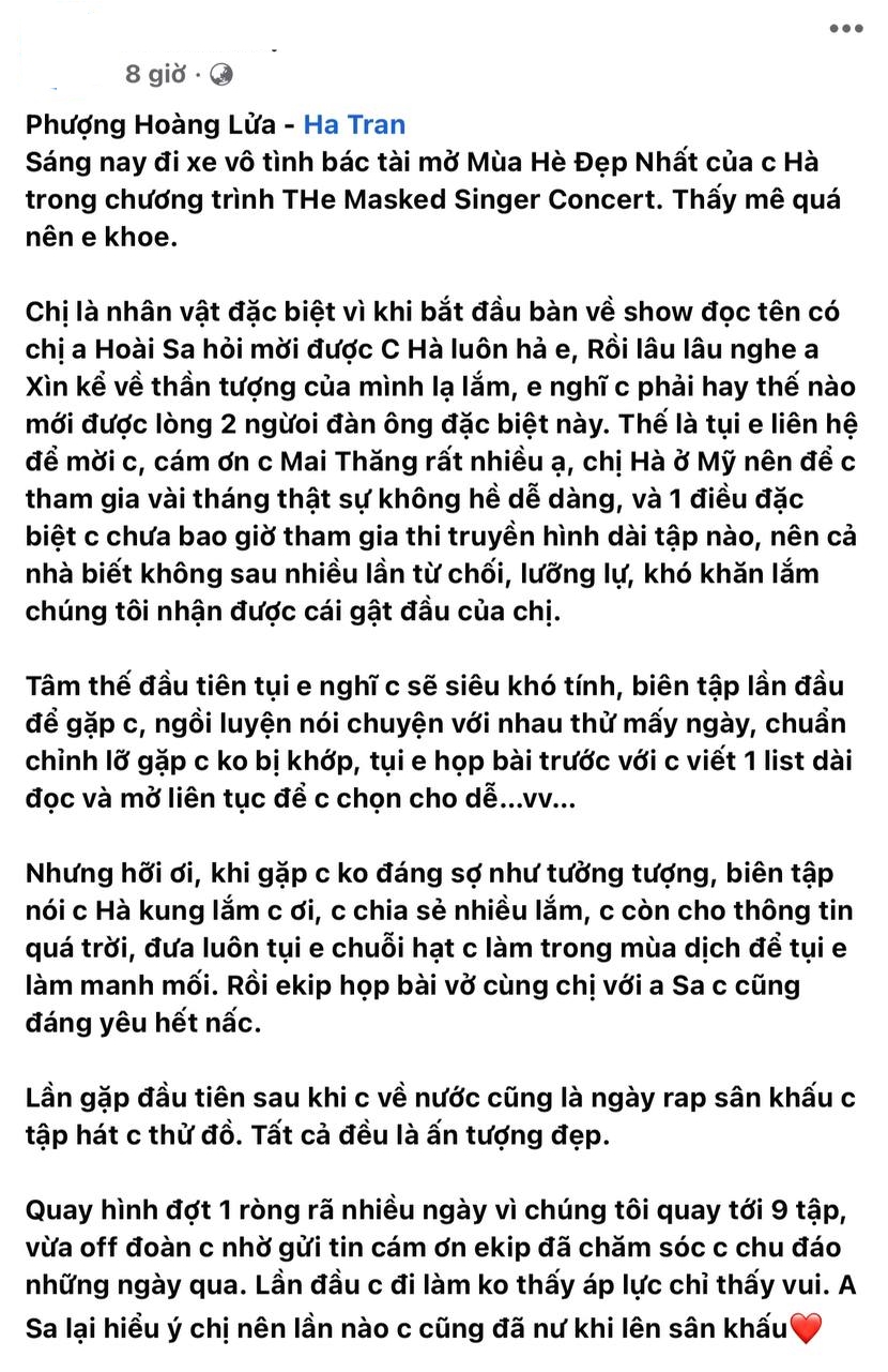 Ekip The Masked Singer tiết lộ hành động đáng yêu của diva Hà Trần khi bị &quot;rớt đầu&quot; Phượng Hoàng Lửa! - Ảnh 2.