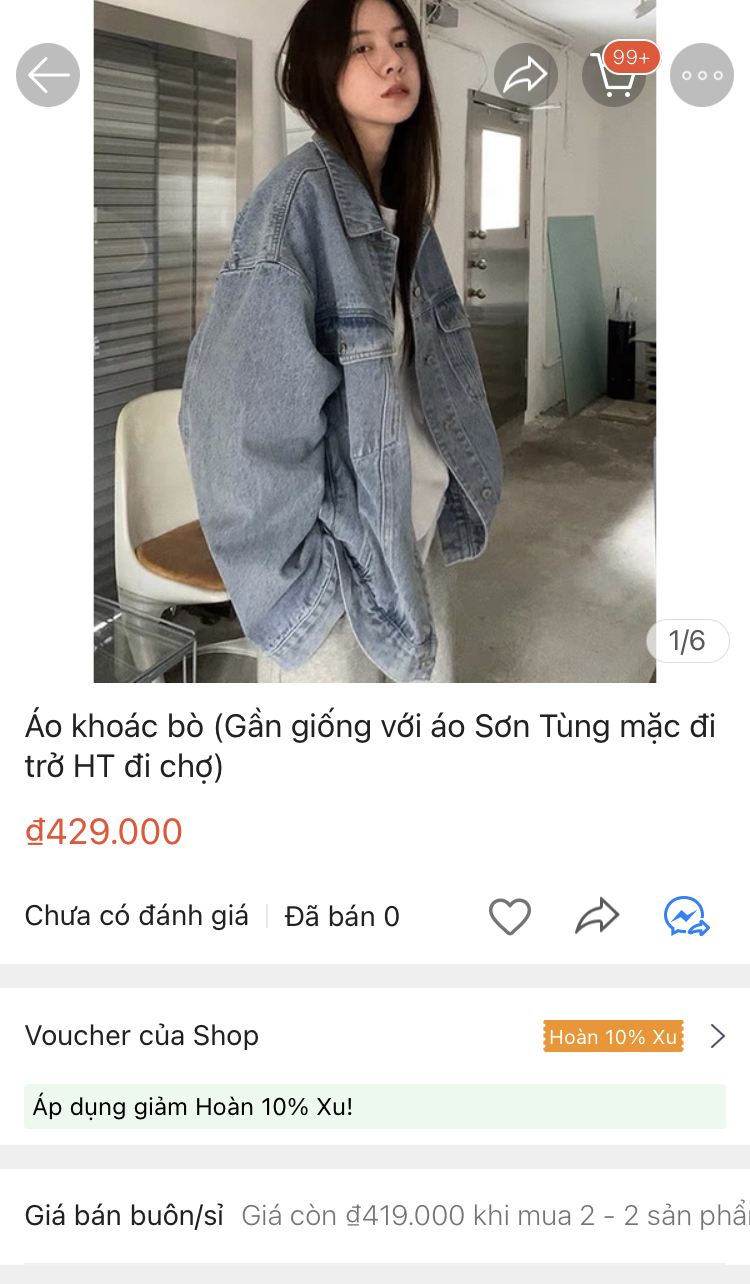 Cao thủ không bằng tranh thủ: Đã có shop bán áo Sơn Tùng chở Hải Tú đi chợ với giá ngã cây luôn rồi này - Ảnh 4.