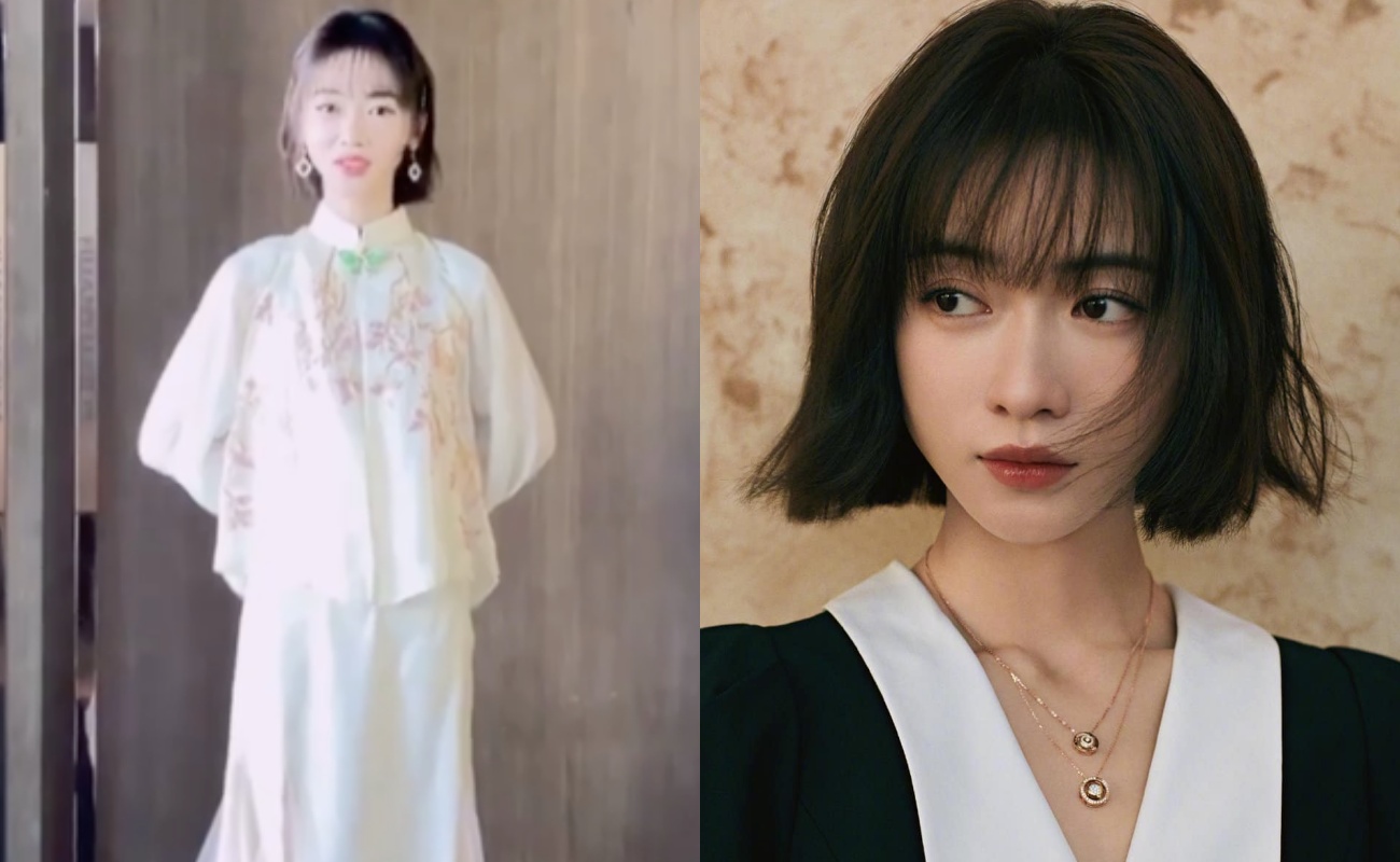Ngô Cẩn Ngôn lên sân khấu thì đẹp rực rỡ, nhìn ảnh thực tế lại quá gầy, có gì khác so với thời Diên Hi công lược? - Ảnh 1.