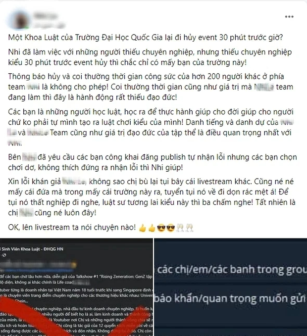 Nữ life-coach lùm xùm vụ miệt thị sinh viên khoa Luật &quot;luật sư tương lai rất ba chấm&quot;: Bỗng dưng &quot;quay xe&quot; xin lỗi và hy vọng được CĐM ghi nhận thái độ tích cực - Ảnh 1.