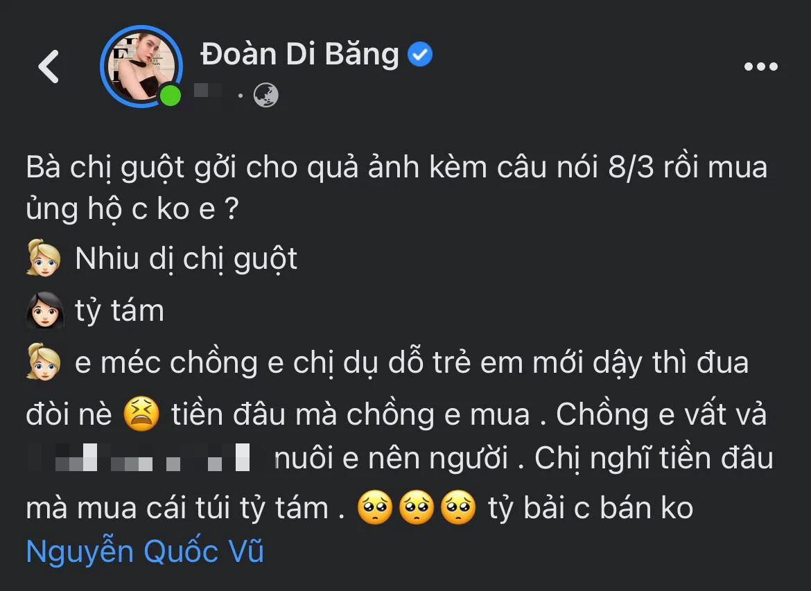 Mặc cả như Đoàn Di Băng: Túi 1 tỷ 8 chèo kéo còn 1 tỷ 7, giảm sương sương có 100 triệu thôi chứ nhiêu! - Ảnh 2.