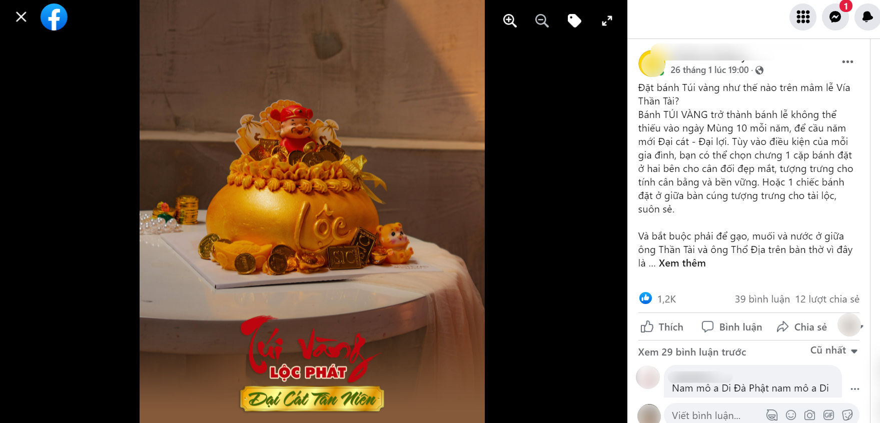 Ngày vía Thần Tài: Bánh bao túi tiền, bánh kem túi vàng rao bán rầm rộ, chị em rần rần chốt đơn   - Ảnh 1.