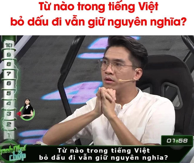 Từ Tiếng Việt nào bỏ dấu nhưng vẫn giữ nguyên nghĩa - Người có IQ cao nảy số trả lời được ngay! - Ảnh 1.