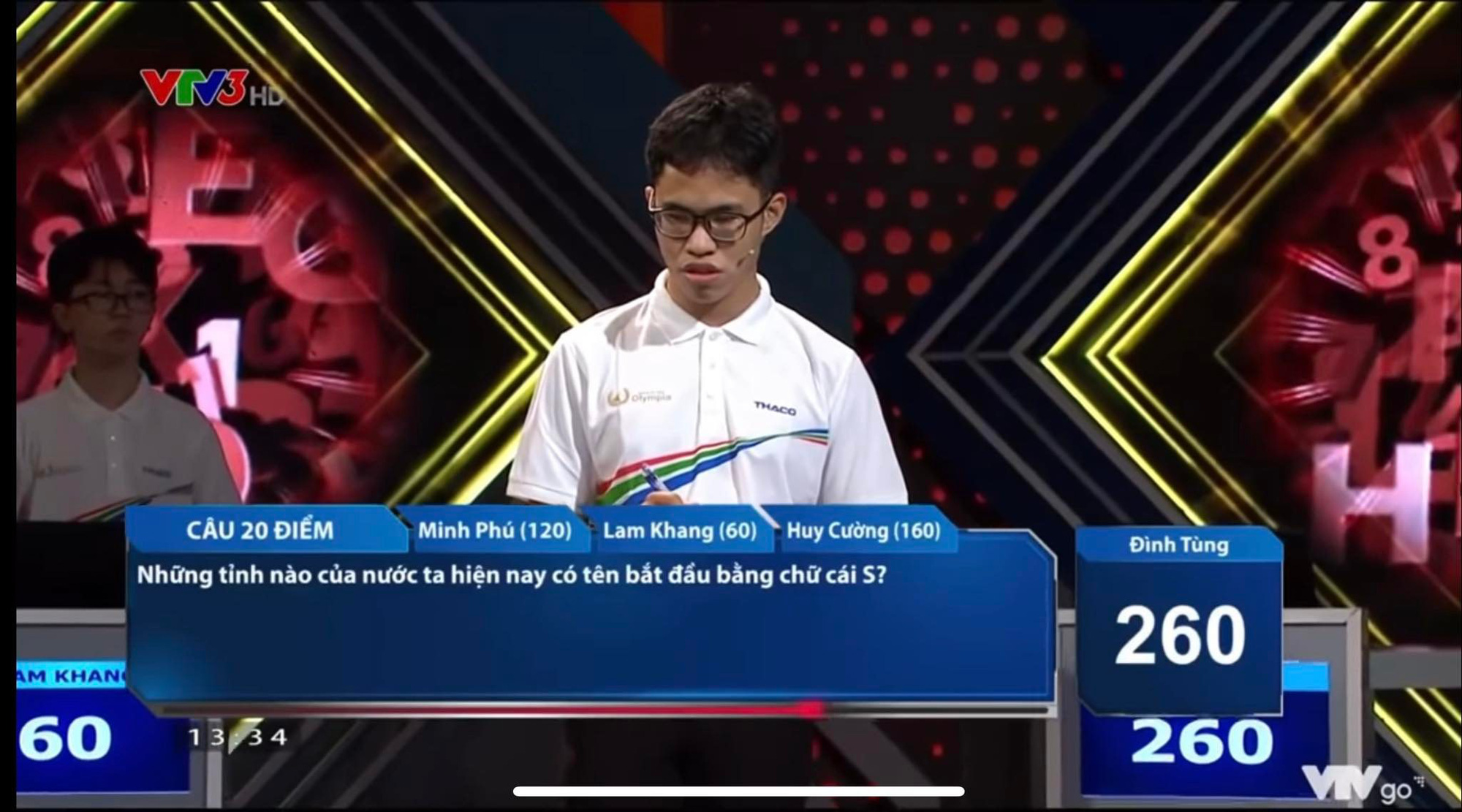 C&acirc;u hỏi Olympia: Tỉnh n&agrave;o Việt Nam c&oacute; t&ecirc;n bắt đầu bằng chữ S? - Tưởng dễ nhưng ai cũng phải vắt &oacute;c mới ra! - Ảnh 1.