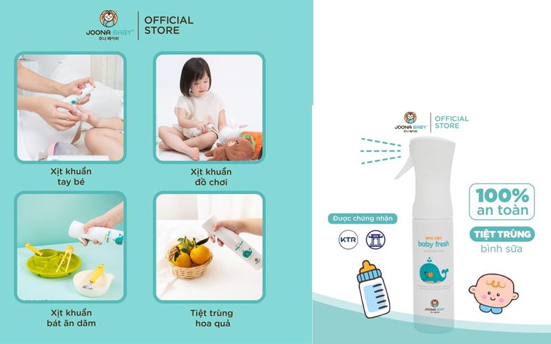 Nuôi con khéo, chăm con nhàn với xịt diệt khuẩn Baby Fresh - Ảnh 3. Nuôi con khéo, chăm con nhàn với xịt diệt khuẩn Baby Fresh - Ảnh 3.